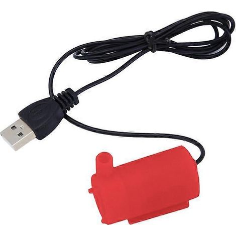 Pompe submersible micro USB 5V DC 2-3L/min pour aquarium, réservoir à poissons - mini moteur pompe à eau accessoires. (1/4)