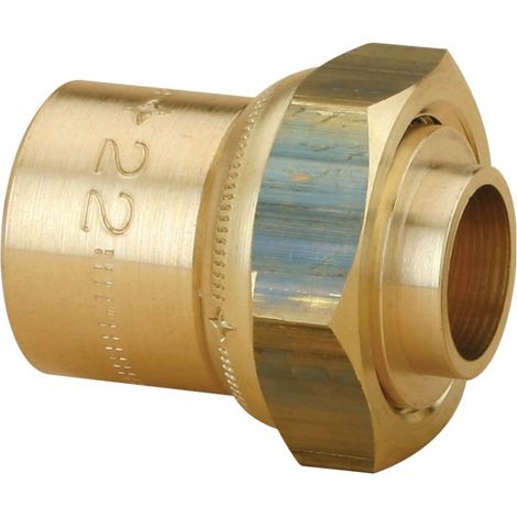 Raccord gaz naturel Fer/Cuivre Femelle + joint à souder 2p 26x34/cu 28 la pièce