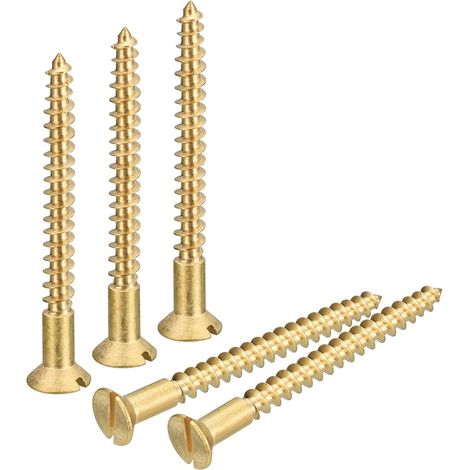 Vis à Bois en Laiton Autotaraudeuse M4 x 40mm 20Pcs (1/5)
