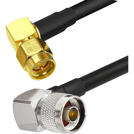Antennenkabel N-Stecker RA / SMA-Stecker RA LMR300 50 cm