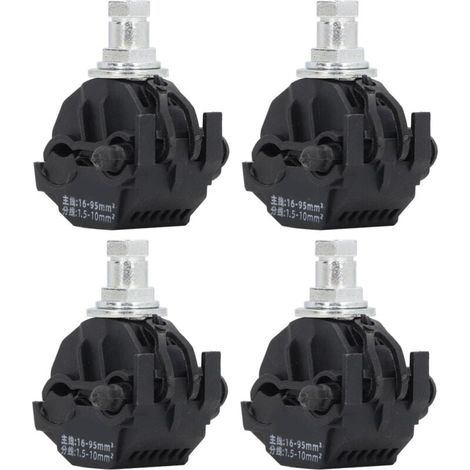 Connecteur de Perçage D'isolation, 4 Pièces, Pince de Perçage sans Pelage, Séparateur de Câble Haute Basse Tension sans Rupture D'isolation, Pince de Perçage 1KV (JJC-2) (1/4)