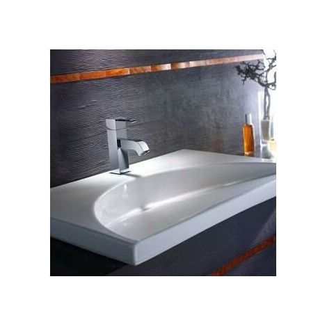 Mitigeur large chrome pour lavabo QUADRI - CRISTINA ONDYNA QM22351 (1/4)