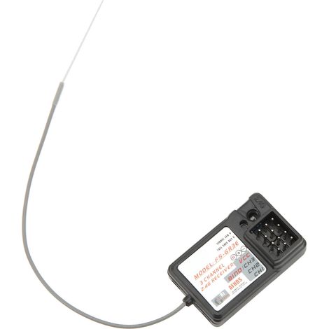 FS GR3E 2,4 GHz 3-Kanal-Fernsteuerungsempfänger, kompatibel mit GT3B GT2 GT3C Fernsteuerungsauto- und Bootssendern. (1/4)