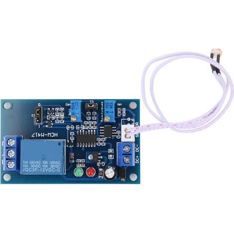 Module de relais photosensible XHM131, interrupteur réglable à retard contrôlé par induction sans lumière (12V) (1/5)