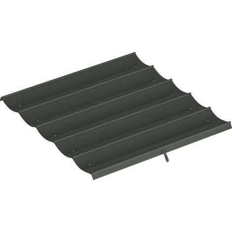 Einziehbares Pergola-Dach 3x3m dunkelgrau 250x255cm