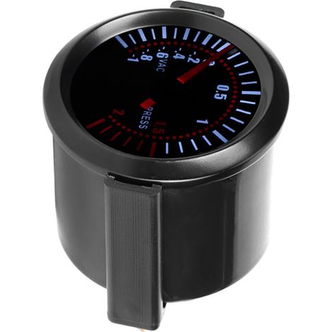 Adecuado para manómetros de turbocompresor universales de 12 V y 52 mm, material metálico, sensor automotriz.