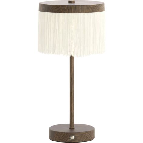 Light & Living - tischlampe - LED - braun - holz metall -