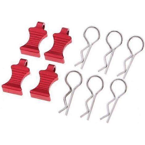 Ensemble de 3 x 6 pièces d'accessoires de pinces à goupilles de carrosserie, compatibles avec les modèles à l'échelle 1/10 et 1/8. (1/5)