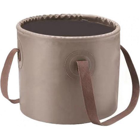 Seau pliable multifonctionnel portable de grande capacité, résistant aux hautes températures, pour 10 ou 20 litres.