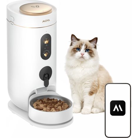 MOVA NutriPal 10 Ultra – Intelligenter Futterautomat, App-Steuerung, HD-Kamera, 4 L, Bis zu 20 Tage