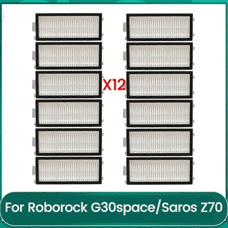 Aspirateur spatial Roborock Saros Z70/G30 avec filtre HEPA lavable et remplaçable, filtration haute efficacité. (1/5)