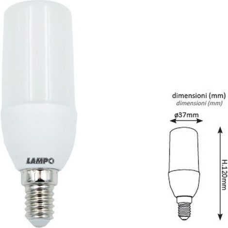 Lampadina CORN LED E14 10W 230V Compatta, Luce Fredda 6500K