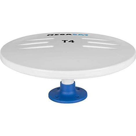 Antenne omnidirectionnelle DVB-T active 360° – Filtre LTE intégré – Amplification jusqu'à 44 dB – Alimentation 5V/12V – Montage facile – Megasat
