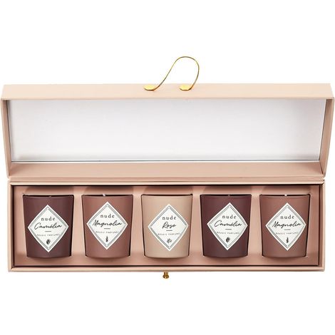 Coffret 5 Bougies Parfumées Senteurs Florales - MONIA (1/5)