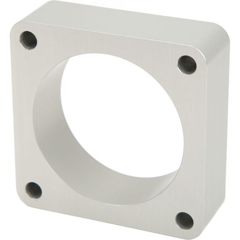Cale d'adaptateur de corps de papillon en métal, 4 trous, remplacement pour Jeep Wrangler Cherokee, plaque entretoise de throttle body, accessoire moteur robuste. (1/5)