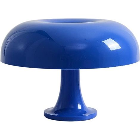 Lampe de table champignon vintage, LED, bleu foncé, pour la décoration de la chambre ou du salon (1/5)
