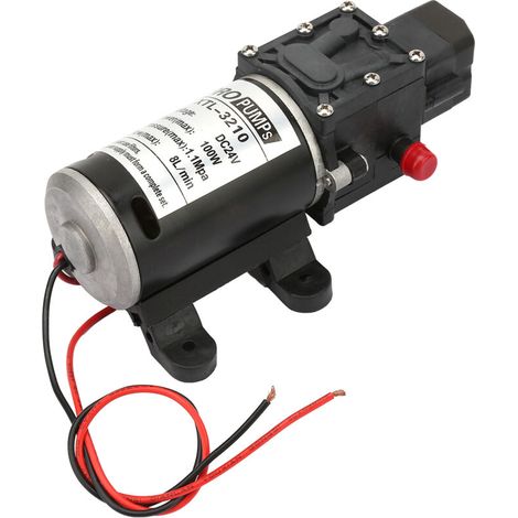 24V 100W Self-Priming High Pressure Diaphragm Electric Water Pump with Pressure Switch (1/5)