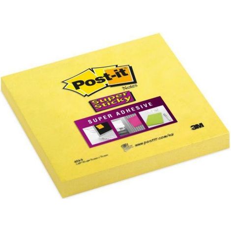Post-it Nota adesiva, memo 654-S 76 mm x 76 mm Giallo narciso 90 Foglio