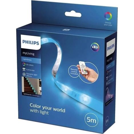 Ruban LED 5m couleur tinté – Alimentation 220V – Indice de protection IP65 – 7010231P6 – Signify