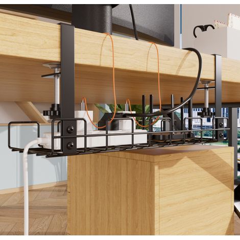 étagère de placement sous le Bureau, station pour ranger les artefacts divins, cabinet de table inférieur suspendu sans perforation, Bureau de rangement remodelage