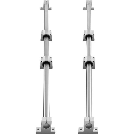 Mophorn Juego de Rieles de Guía Lineal SFC20, 2 Rieles de Guía 1200 mm, 4 Bloques Deslizantes SC20, 4 Soportes de Riel, Rieles Lineales y Kit de Rodamientos para Máquinas Automatizadas CNC, Bricolaje