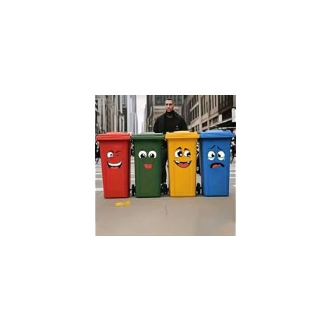 Autocollants visage de dessin animé amovibles – lot de 4