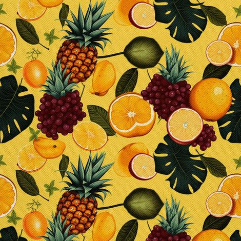 Tela decorativa para exteriores Oxford - Motivo frutal  DX6348 (1/5)