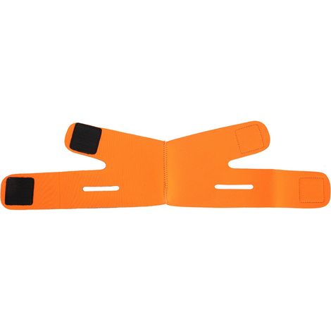 Bandeau Amincissant Visage avec Sangle Double Menton et Effet Lift (Orange) (1/5)