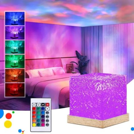 Lampe de bureau lumire dambiance projecteur 16 couleurs et 30 modes dclairage avec tlcommande YYV (1/4)