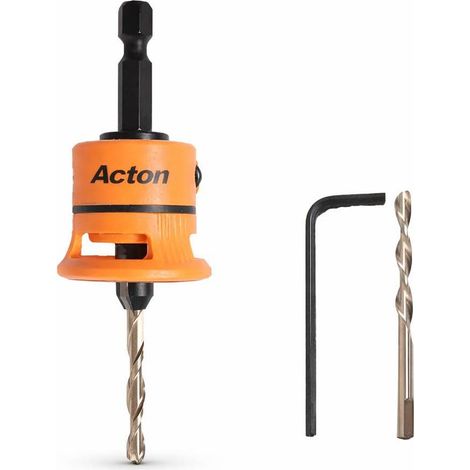 Kit Fraisoir Hss + 1 Foret D. 4 mm  x Q. 6.35 mm et 1 Clé Allen - D-Work