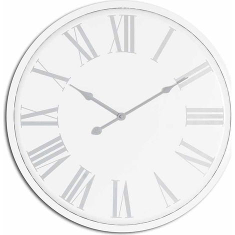 Flemings Wall Clock - Metal - L4 x W49 x H49 cm - White