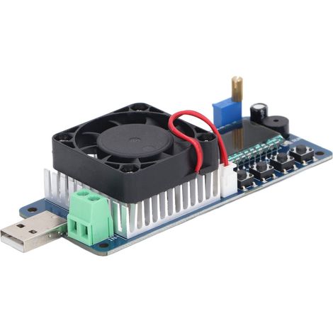 Testeur de batterie USB avec écran LCD, protection multiple et ventilateur intégré pour chargeurs et batteries externes (DC5V 4A). Compatible avec chargeurs et batteries externes. (1/5)