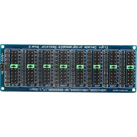 Carte de résistance programmable 0,1R – 9999999R, composant électronique de précision à 8 sections (1/5)