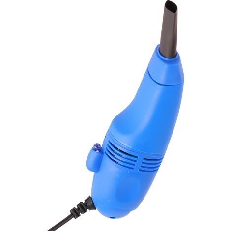Mini aspirateur à poussière d'ongles à pression négative et forte aspiration pour clavier, bleu (1/5)