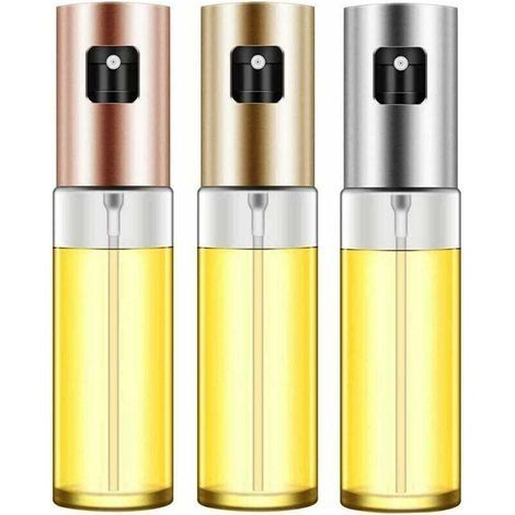 pair 3 Pièces Vaporisateur d'huile, Bouteille de Pulvérisation d'huile, Pulvérisateur d'huile d'olive, Spray Huile et Vinaigre pour Cuisson, Barbecue, Salade, Cuisson, Rtissage (100ML)