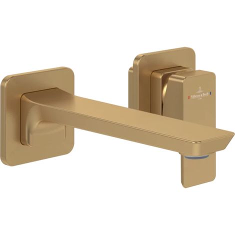 Mitigeur lavabo mural VILLEROY ET BOCH Subway 3.0 Brushed Gold (1/5)