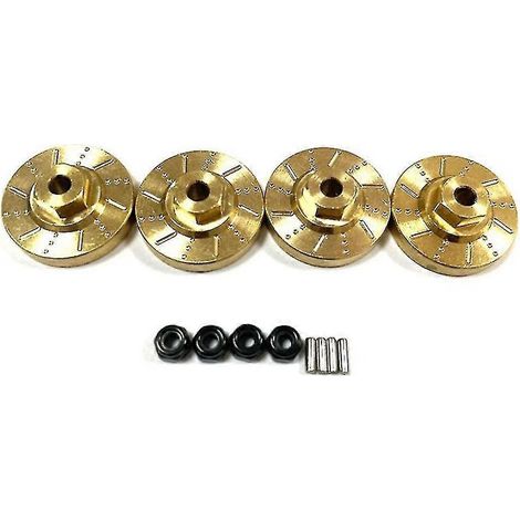 Upgrade-Teile für Rochobby RC-Modelle im Maßstab 1:18: Sechskantadapter aus Messing für Rad, Achse, Gegengewicht und Bremsscheibe