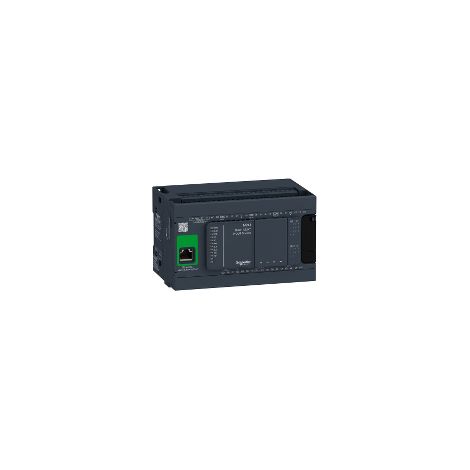 Modicon M241, contrôleur 24E/S PNP, ports Ethernet+2 série, 24VCC (1/2)