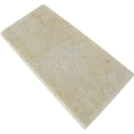 Margelle de piscine pierre naturelle d'Egypte Beige Sablée Brossée 60x30x3 cm Bord 1/2 Rond - À l'unité - Ti'ma Stone