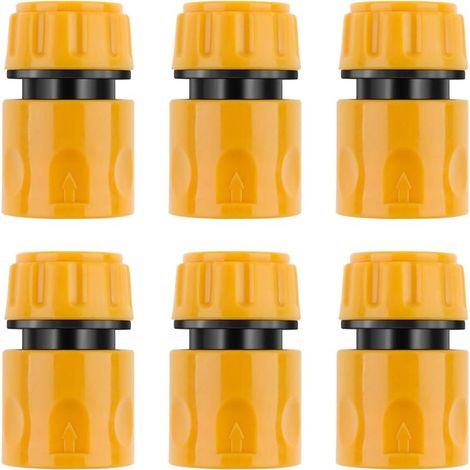 6 Pièces Prolongateur de Connecteurs de Tuyau Male pour Joint de Tuyau de Tuyau de Jardin (Connecteur Rapide) (1/5)