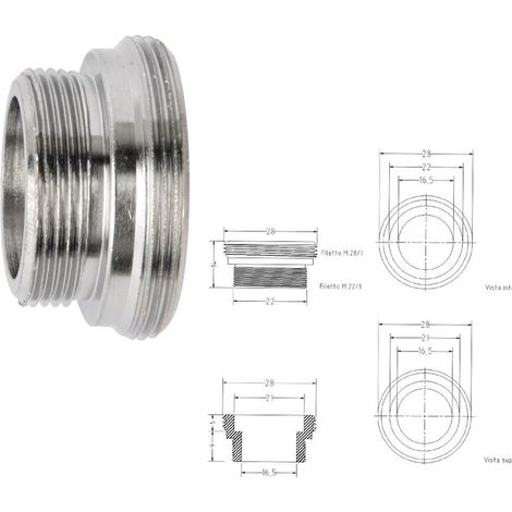 Acquastilla 104670 Riduzione per Aeratore, Multicolore