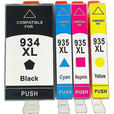 Cartouche d'encre haute capacité 934xl 935xl compatible avec les imprimantes HP Officejet Pro 6812 et 6830 (1/4)