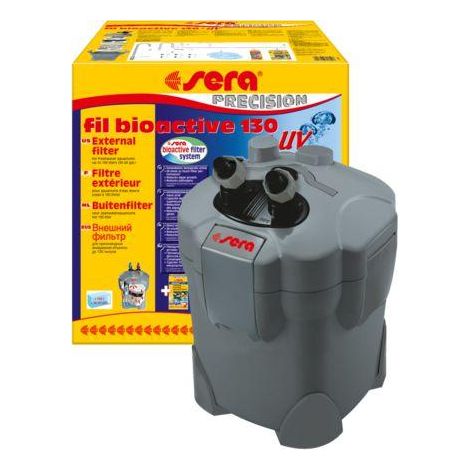 Sera Bioactive 130 Filtro exterior negro con UV