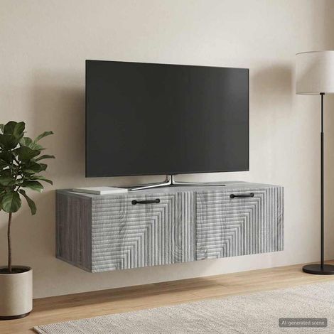 Wandmontierter TV-Schrank Graues Sonoma 98 x 41 x 30 cm (1/5)