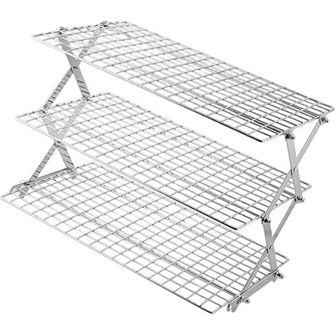 Étagère portable pour économiser de l'espace pour les activités de plein air et une utilisation à la maison fabriquée à partir de métal pliable (1/5)