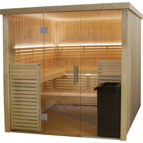 Harvia Variant View Large Sauna Saunakabine aus Fichte ca. 206 x 203 x 201 cm