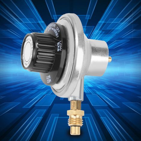 Régulateur de pression réglable pour gaz propane 1"-20UNF en alliage de zinc, pour barbecue (1/5)