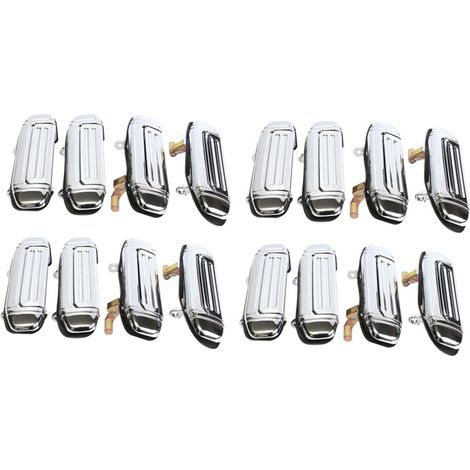 16 maniglie cromate per portiere auto per Pajero 1992 1993 1994 1995 1996 1997