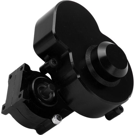 Boîtier de transmission RC pour AXIAL SCX10 1/10 avec moteur et engrenage - Noir (1/5)