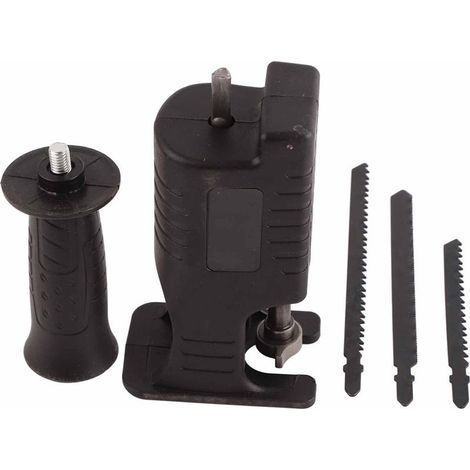 Adaptateur perceuse électrique vers scie alternative + 3 lames (1/5)